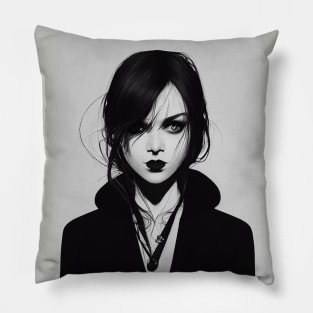 Goth Girl Pillow