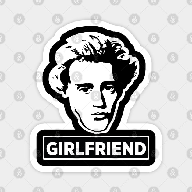 SOREN KIERKEGAARD - GIRLFRIEND Magnet by ITCHY_SAVOIR