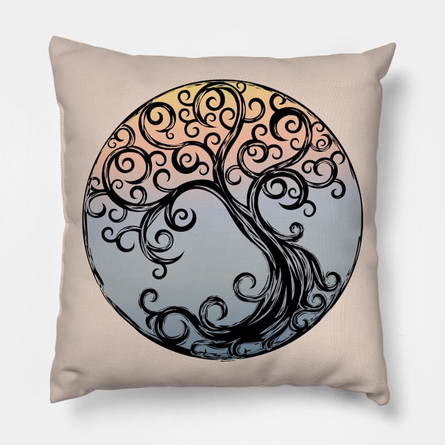 Cycle Tree #01 Pillow by martinussumbaji