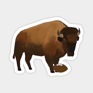 Football Bison Magnet