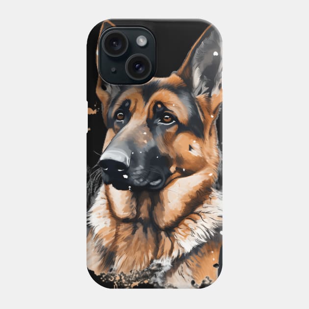 German Shepherd Snow Phone Case by Sygluv