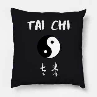 Tai Chi Chinese characters Yin and Yang symbol Pillow