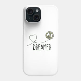 Dreamer and Peace sign Phone Case