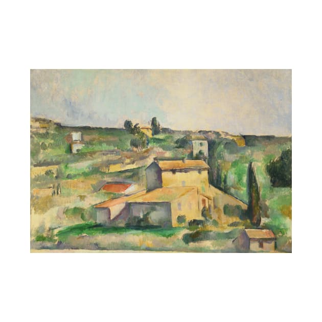 Fields at Bellevue by Paul Cezanne by Classic Art Stall