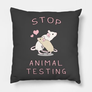 Stop Animal Testing Pillow