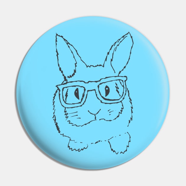 adorable bunny with glasses outline Pin by Nina_R