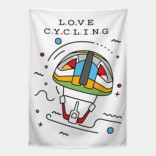 Love Cycling Tapestry