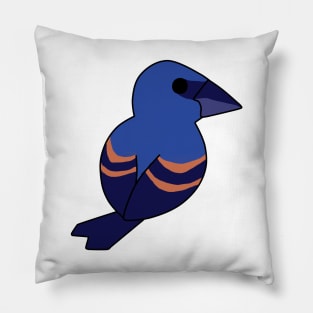 Blue Grosbeak Pillow