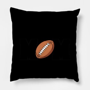 Senior Mom Class Of 2024 Football Pillow