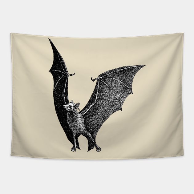 Bat Vintage Illustration Tapestry by aimtrue