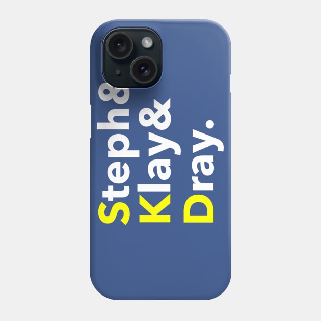 DUBS- Steph, Klay & Dray Phone Case by RetroRaider