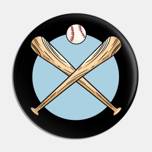 Baseball Bats and Ball Pin