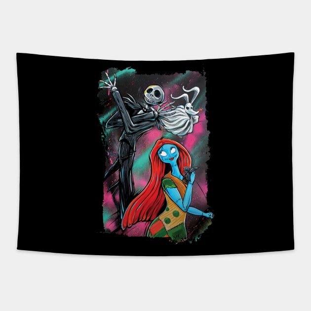 Nightmare Before Christmas Tapestry by Lopan4000