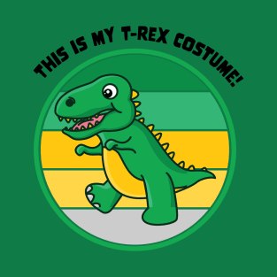 Halloween Kids Dinosaur This is My T-Rex Costume Vintage T-Shirt
