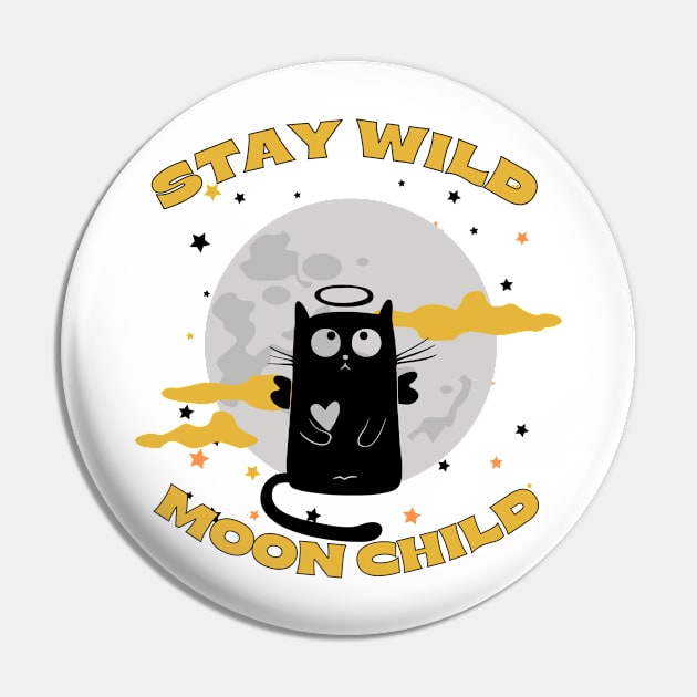 Stay Wild Moon Child Pin by GIFTGROO