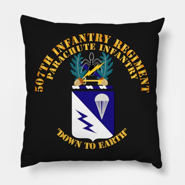 COA - 507th Infantry Regiment Pillow by twix123844