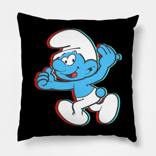 Smurf - 3D Pillow by LuisP96