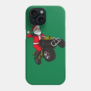 ATV Santa Claus Off Road Christmas Phone Case