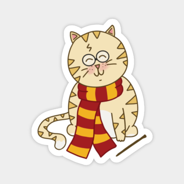Harry Potter Gryffindor Cat Harry Potter Magnet Teepublic
