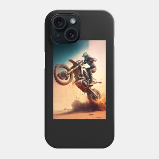 Dirt bike stunt lift cgi style Phone Case