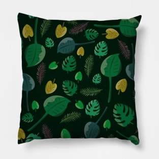 Jungle Leaf Pattern Pillow