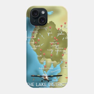 Map of the Lake District Phone Case