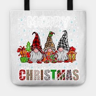 Merry Christmas Gnome Family Funny Xmas Tree Women Men Kids Tote