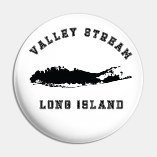 Valley Stream Long Island (Light Colors) Pin