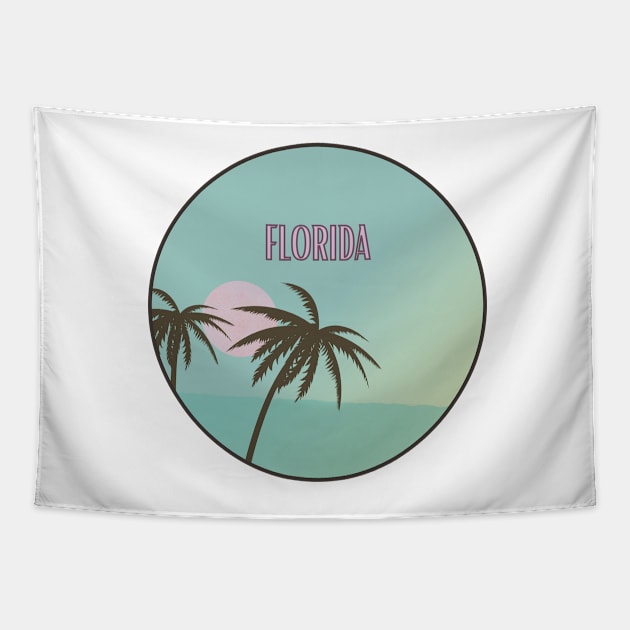 Florida, Sunshine State Tapestry by BloomingDiaries