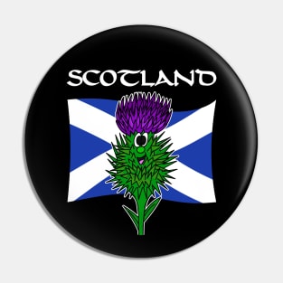 Scottish Thistle Scotland Flag St Andrews Day Pin