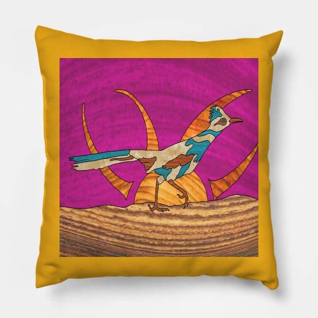 Roadrunner Pillow by Gregg Standridge