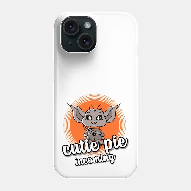 Cutie pie incoming - pregnancy announcement Phone Case by Lovebubble Letters