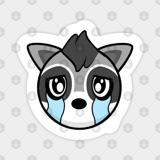 The Crying Trash Panda Magnet by MOULE