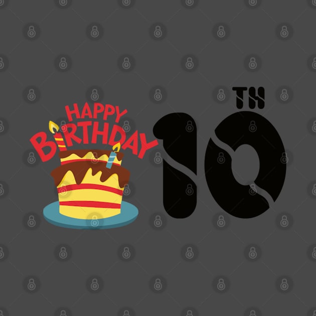 happy birthday 10th by kiwodesign