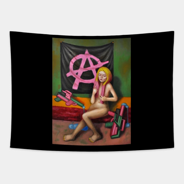 Anarchist Girl Tapestry by Iceman_products