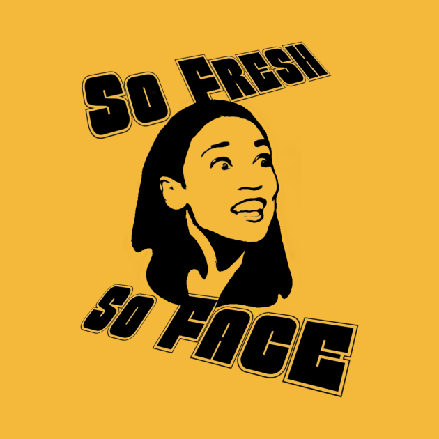 Alexandria Ocasio Cortez Fresh Face by steven pate custom art