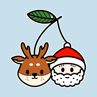 Santa and deer T-Shirt