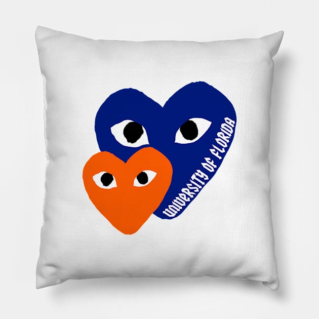 Florida hearts Pillow by Rpadnis