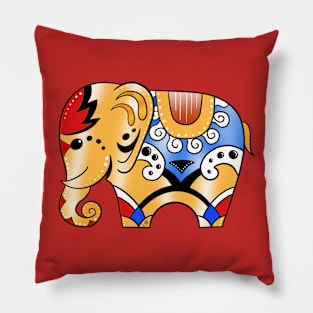 Eclectic Elephant Pillow