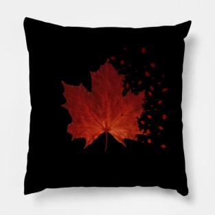 Maple Leaf Dispersion Effect Pillow