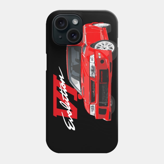 Mitsubish Evo VI Tommy makinen Edition Blue Phone Case by cowtown_cowboy