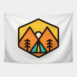 Camp Sunset Tapestry