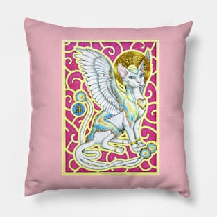 Angels Walk On Four Paws Pillow