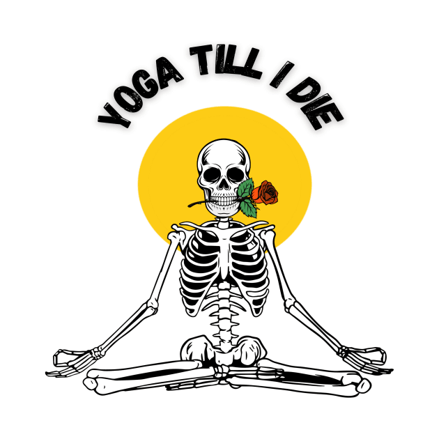 Yoga skeleton by SUNWANG