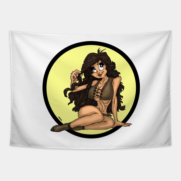 Pin-Up Girl Tapestry by kevinmayle