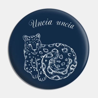 Snow Leopard (Uncia uncia) Pin