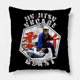 Jiu Jitsu Uncage the Beast Martial Arts Pillow