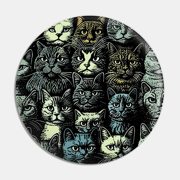 Crazy Cat Lady Pin by DankFutura