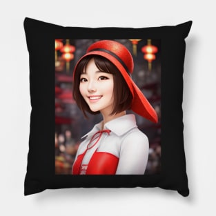 Portrait of a Chinese Woman Pillow