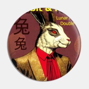 Year of the Rabbit Fake Comic Pin